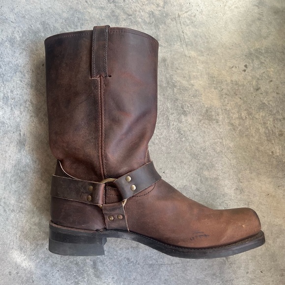 Frye Harness 12R Men’s Moto Boot in Gaucho - Picture 5 of 10